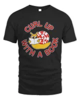 Curl Up With A Book Shirt Unisex Standard T-Shirt black s