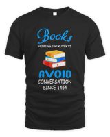 Books Helping Introverts Shirt Unisex Standard T-Shirt black s