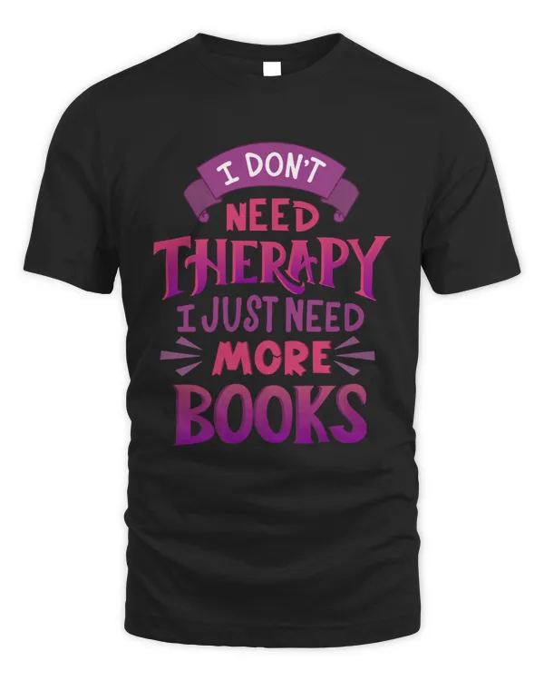 Books Or Therapy Blue Shirt