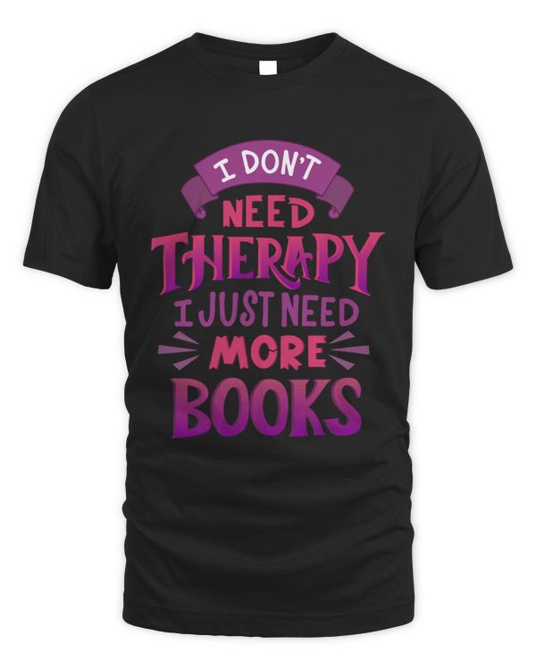 Books Or Therapy Blue Shirt